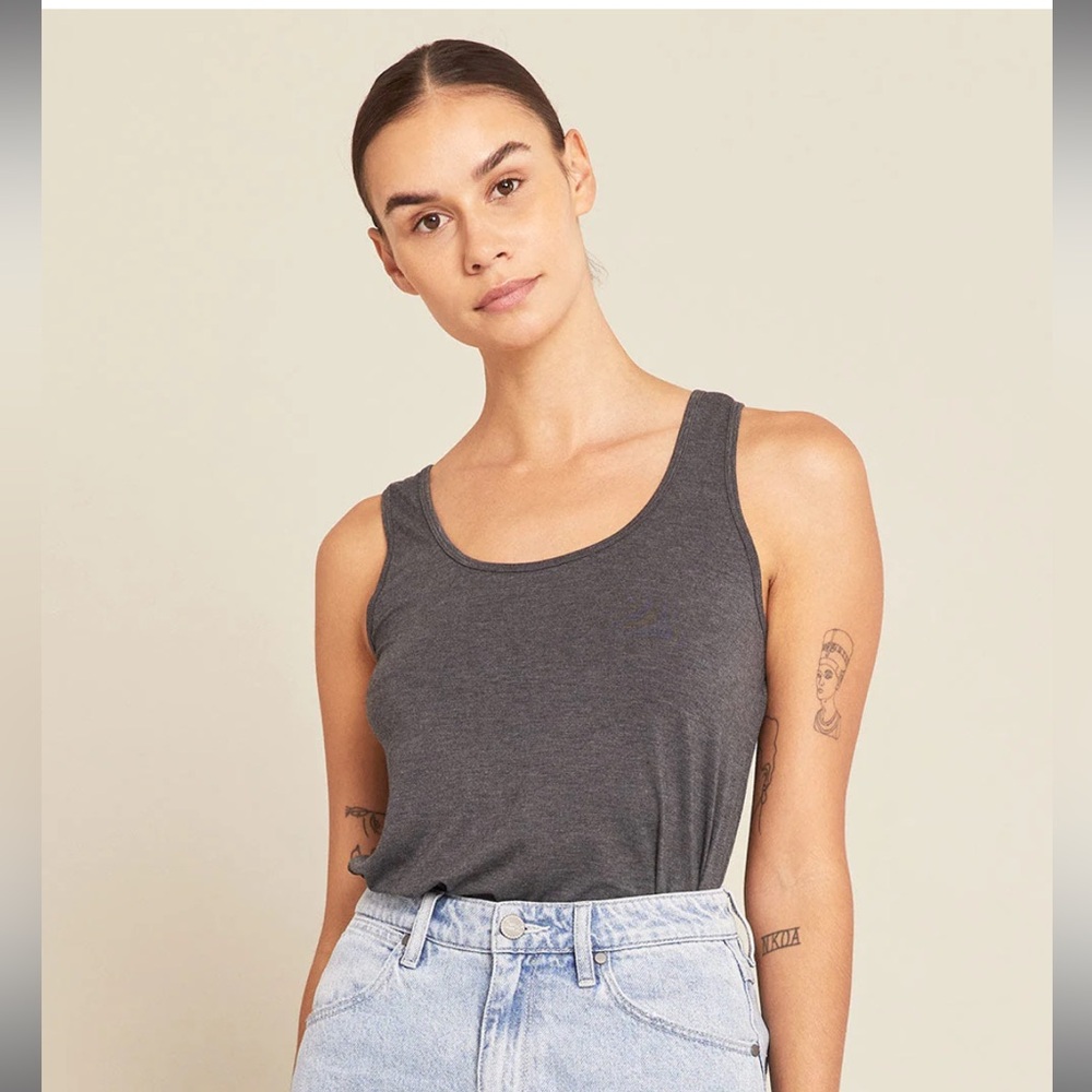 Boody Relaxed Tank, Natural Bamboo Viscose